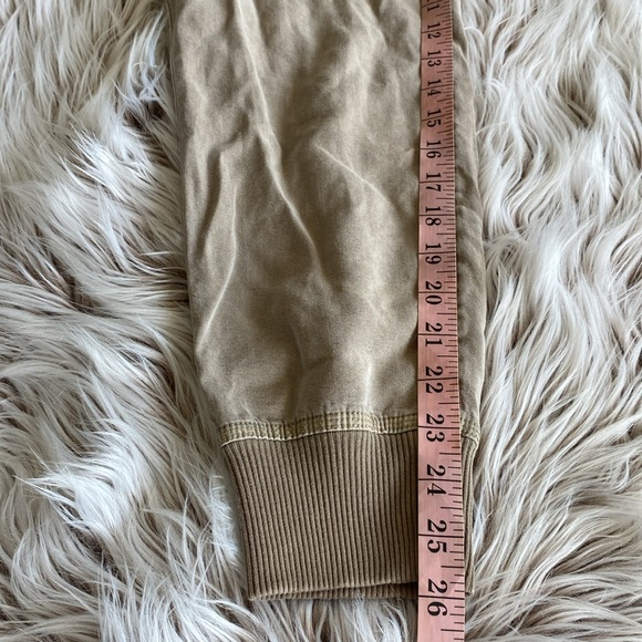 Aerie Cargo Tan Drawstring Elastic Waist Pull On Baggy Comfy Jogger Pants XS - Picture 10 of 12